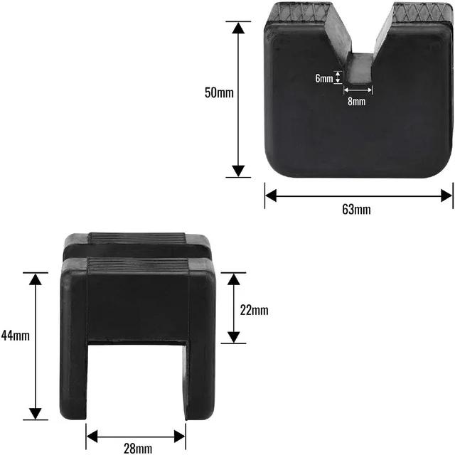 Macaco de Carro Universal Borrachas de Elevação Suporte de Macaco Borracha para Chão com Fenda Protetor de Chassi Adaptador Ferramenta de Elevação