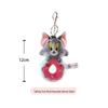 Tom & Jerry Cartoon Plush Keychain - Cute Tom Cat Pendant Bag Accessory