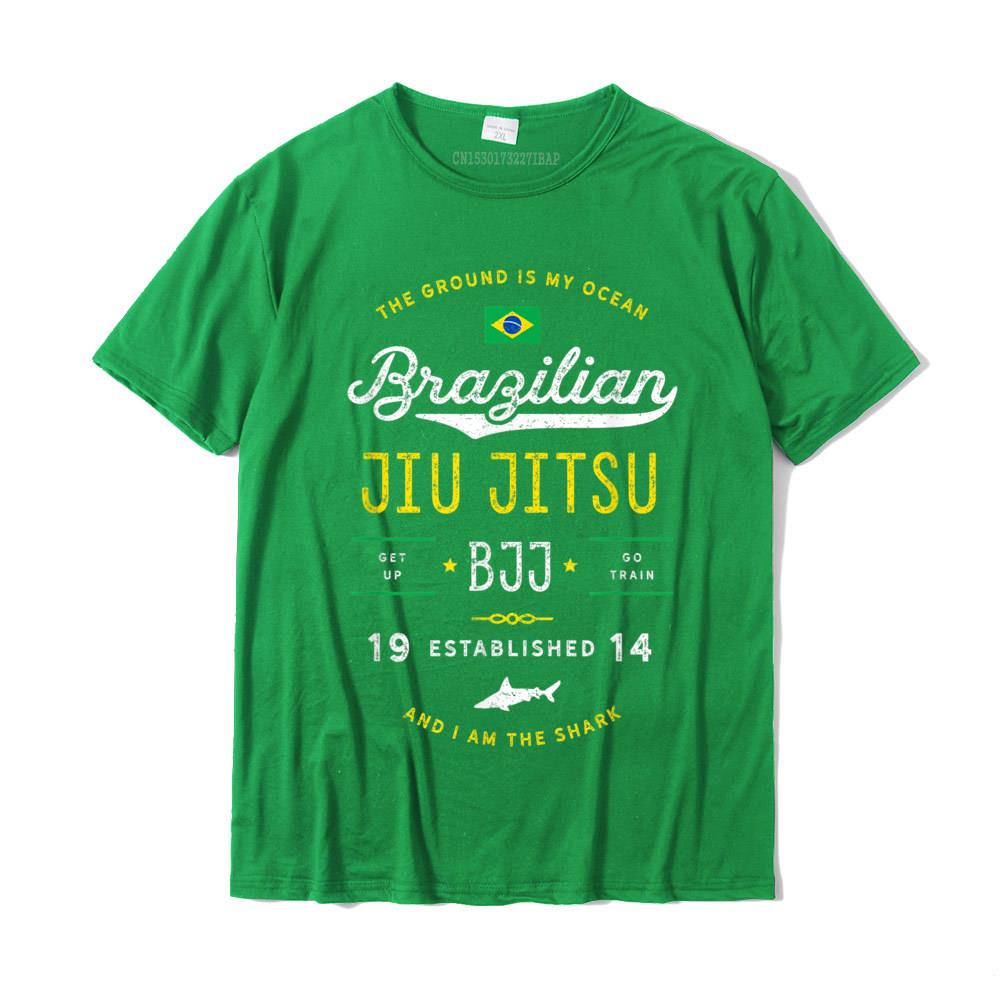Tričko Ocean Shark Jiu Jitsu Pro BJJ Jujitsu Dárek Novinka Pánská trička Skupinová trička Bavlna Slim Fit
