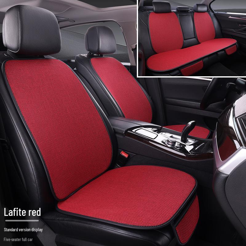 

Универсальный дышащий льняной комплект чехлов на сиденья автомобиля на четыре сезона - 7 штук, с полным охватом