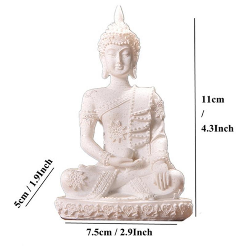 Statue for House Decors Buddhist Statue Resin Buddhist Figurine Table Ornament Outdoor Garden Decors Meditating Statue