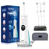 Jet Washer KiVOS Oral Irrigator Newly Equipped Water Flow Toothbrush Freely Adjustable DIY Mode Water Floss with Nozzle Stand Oral Irrigator Bath
