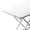 Standing Computer Lift Table 7 Gears Folding Laptop Desk Elevating Frame Mobile Working Table White