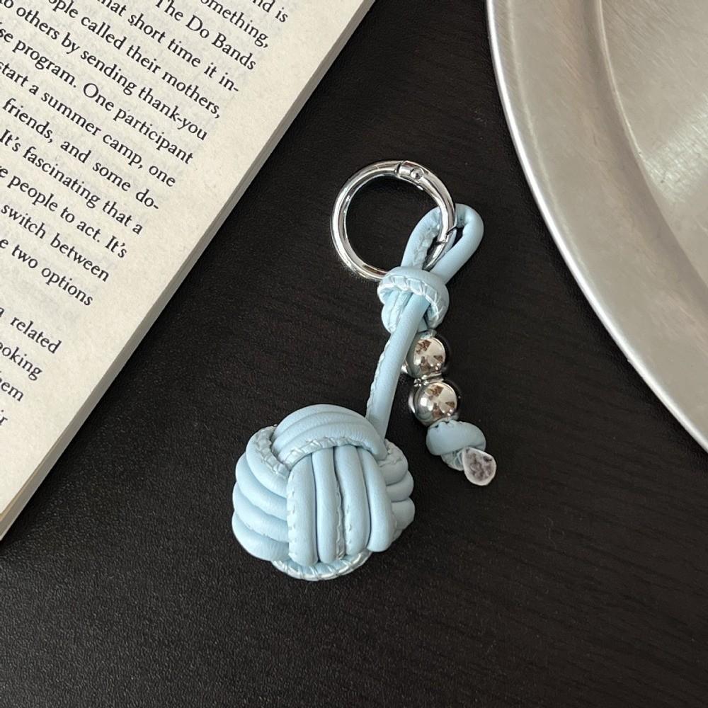 

Плетеные шары Звезда Брелок Креативный брелок с вишней Милый кулон для сумки из ПУ кожи Подарок Blue Ball