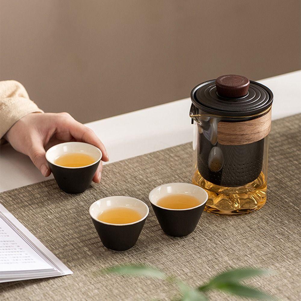 Creative Porcelain Tea Sets with Tea Strainer Chinese Style Travel Ceramic Teapots Reusable Portable Kung Fu Tea Set