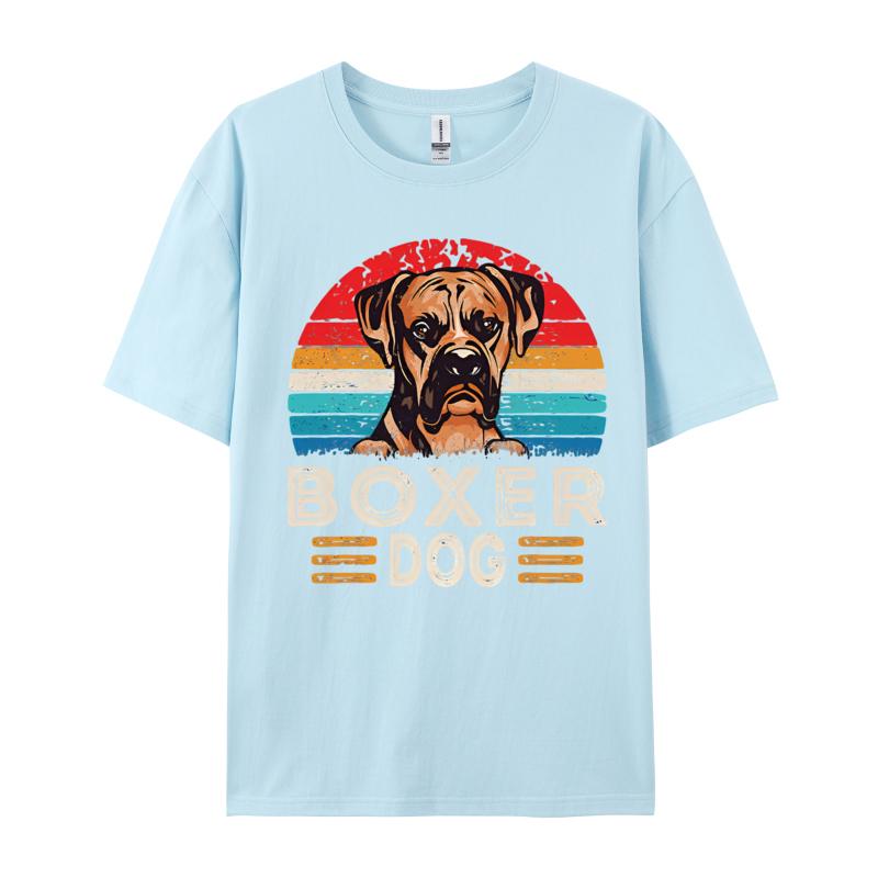 Vintage Boxer Dog Tshirt Dog Owner TShirt Unisexs 100 Cotton Designer TShirts Streetwear Unisex Tee Casual