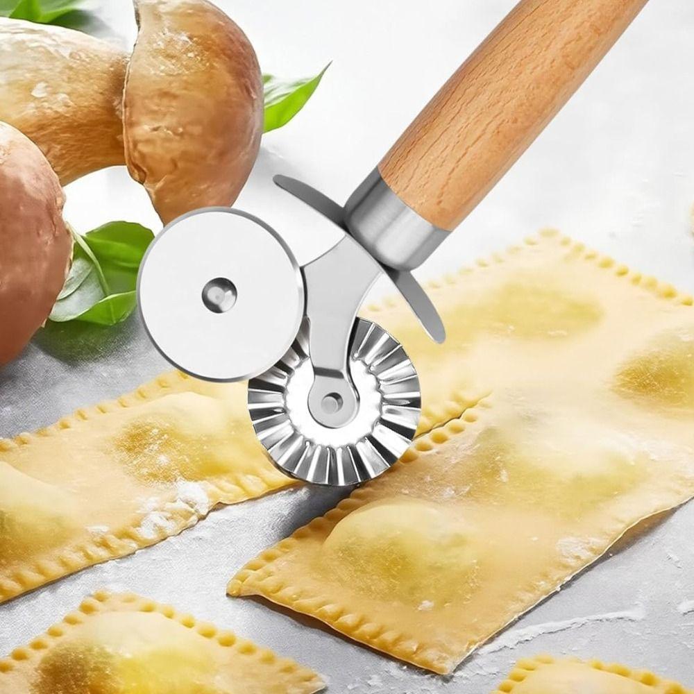 Double Wheel Ravioli Mold 2 In 1 Dumpling Mold Practical Pasta Cutter  Pizza