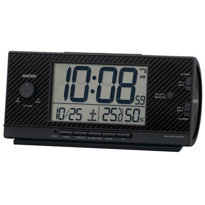 Clock Alarm Clock Radio Digital Loud Volume PYXIS RAIDEN Black NR539K 77×167×57mm