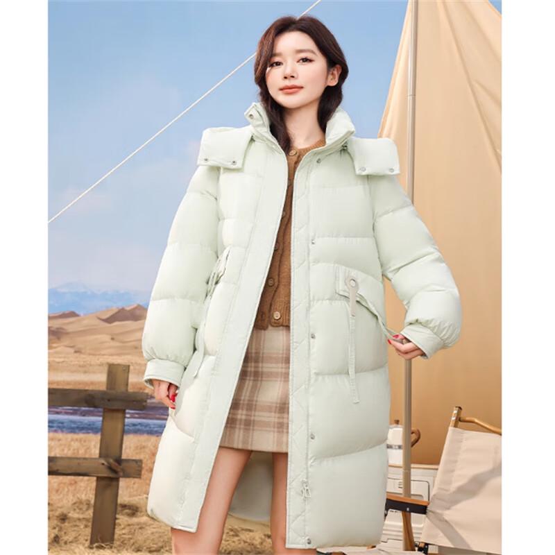 SNOWFLYING Women's Mid-Length Down Jacket