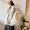 Cute Printed Puppy Dachshund College Style Backpack Student Schoolbag Portable Large Capacity Travel Shoulder Bag KTY
