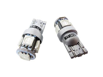 MAMEDEN T10 5-LED 3-Chip 5050SMD Zestaw 2 szt. (2: Czerwony)