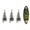 Durable Mini Artificial Snow Simulation Frost Pine Christmas Tree Decorations Add Holiday Spirit with Delicate Ornaments