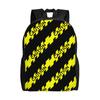 Caution Tape Construction Vehicle Backpack Fashionable Retro Grunge Mochila Large Capacity Schoolbag For Teen Boys