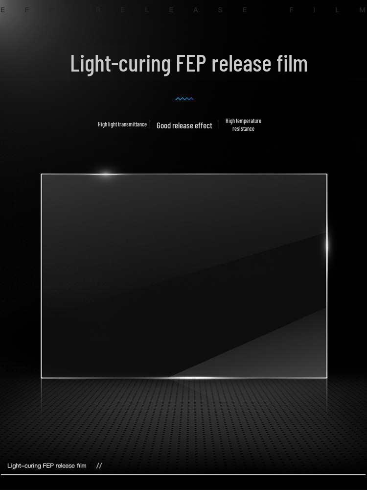 High-Temperature Resistant Transparent LCD Release Film for 3D Printers 200x140x0.15mm Release Film