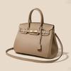 Torba platynowa ze skóry bydlęcej pierwszej warstwy, temperament high-end fashion, damska torba ze skóry naturalnej, klasyczna wszechstronna torebka tide