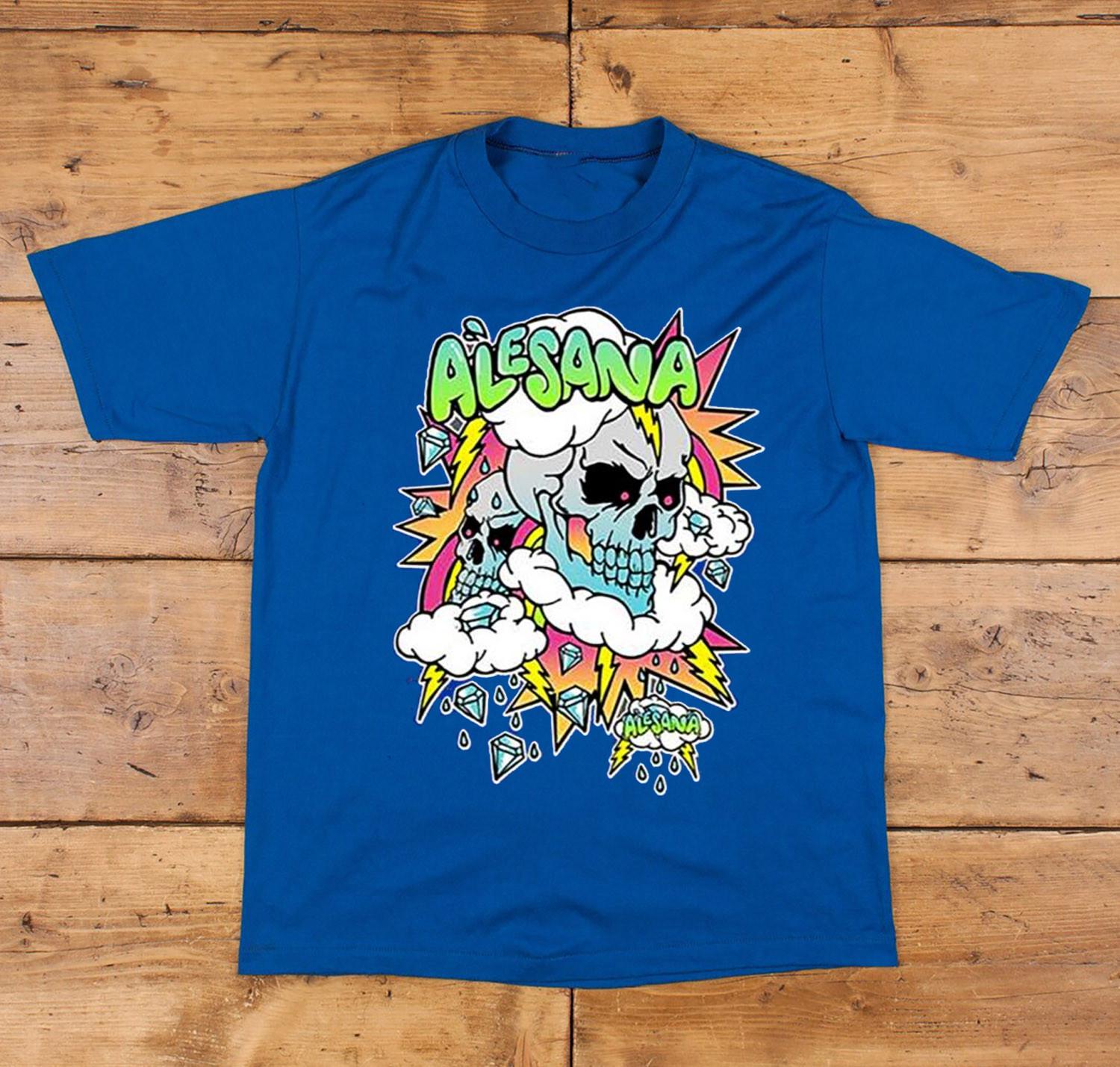 New Alesana Band Trending Poster Blue All Size Unisex Tee Shirt S