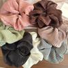 Seidig Cremig Glänzend Große Haargummis Vintage Sanft Einfarbig Haarband Stirnband für Frauen Mädchen Elegant Elastisches Haarband