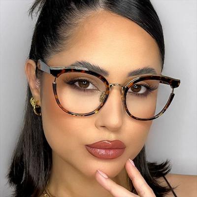 Retro Round Cat Eye Frame Anti Blue Light Photochromic Reading Glasses Women Hyperopia Eyeglasses Sight 0 To +6