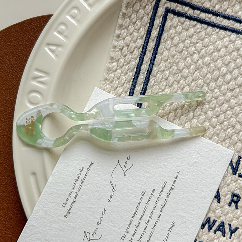 Elegantní U-tvarovaná sponka do vlasů s rybím ocasem, acetátová sponka do vlasů pro snadné drdoly, vidlička do vlasů, dívčí vlasové doplňky