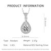 High-End Moissanite Water Drop Pendant Necklace for Women – Elegant, Versatile Gift Jewelry for Girlfriend