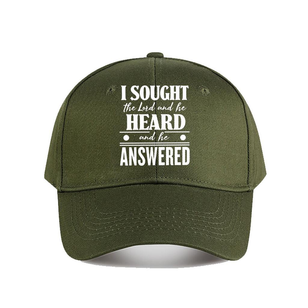 Inspirational Religious Quote Vinyl Sticker Baseball Cap Fashion Unisex Sunhat Womens Outdoor Sports