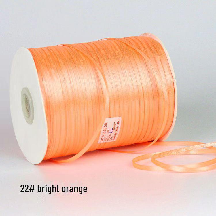0.3cm Satin Ribbon for Bookmarks, Hair & Balloon Accessories, and Gift Packaging Bow.