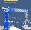 Children's Inertial Airplane Catapult Track with Golden Car and Music for Early Education