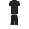 Adidas Taekwondo Round Neck Pullover Short Sleeve T-Shirt Fashion Lace-Up Simple Shorts Casual Sports Set Men Set Black ADICLTS24TK-BG+S21ATMSH1T-BW
