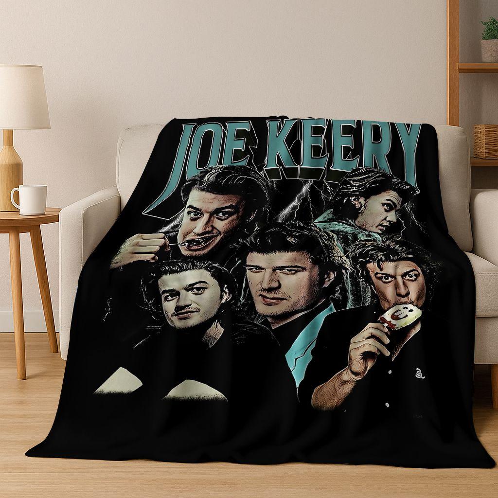 2026 New Joe Keery Art Flannel Blanket,warm and Cozy Soft Throw Blanket for Home Bedroom Bed Sofa Picnic Office Cover Gift Kids