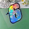 1PC 0to9 Arabic Numerals Holographic Carbon Motorcycle Stickers Waterproof for Motorbike Fairing Fuel Tank Scooter Vinyl Decals
