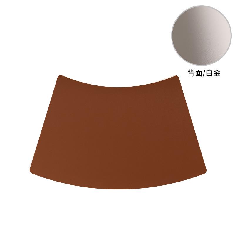 

Веерообразный коврик для столовых приборов Кожаный коврик для столовых приборов Водонепроницаемый и маслостойкий коврик для предотвращения ожогов Веерообразный коврик Изоляция для круглого стола Подставка для обеденного стола 30*45cm