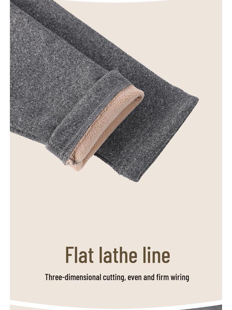 Lambswool-Enhanced Thermal Men's Base Layer Set – Thick, Plush, Cold-Proof Underwear for Autumn and Winter