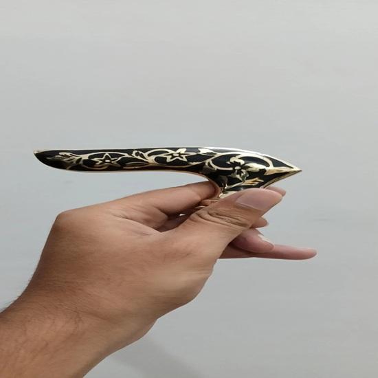 11 Cm Designer Style Brass Black Handle Head Only  for Wooden Walking Stick Cane Gift Wedding, Thanksgiving, Chinese New Year, Christmas