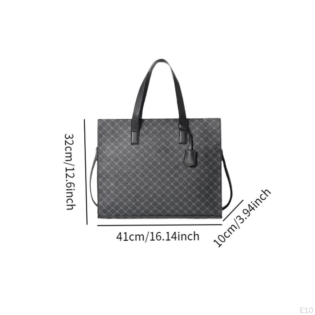 Men's Classic Leather Tote Bag for Work And Travel