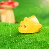 Miniatures Figurines Cute Cartoon Yellow Chicken Animal Landscape Ornaments Creative DIY Home Decorations Accessories Gifts