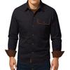 Men's Relaxed-Fit Casual Workwear Long-Sleeve Jacket Shirt
