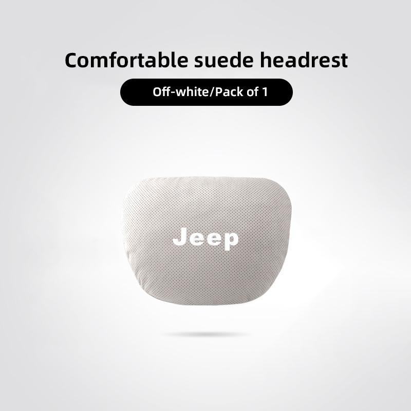 Car Interior Headrest & Lumbar Support Memory Foam Core For Jeep Grand Cherokee Wrangler JK Gladiator Compass Renegade Wagoneer AMO1