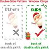 Christmas Window Stickers Santa Claus Wall Stickers Merry Christmas Decoration for Home Shop Glass New Year Electrostatic Decals