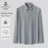 Langdeng Men's Business Winter Warm Long Sleeve Shirt