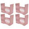 4pcs Bookends Retractable Structure Metal Flexible Regulable Slim Design Book Shelf Holder for