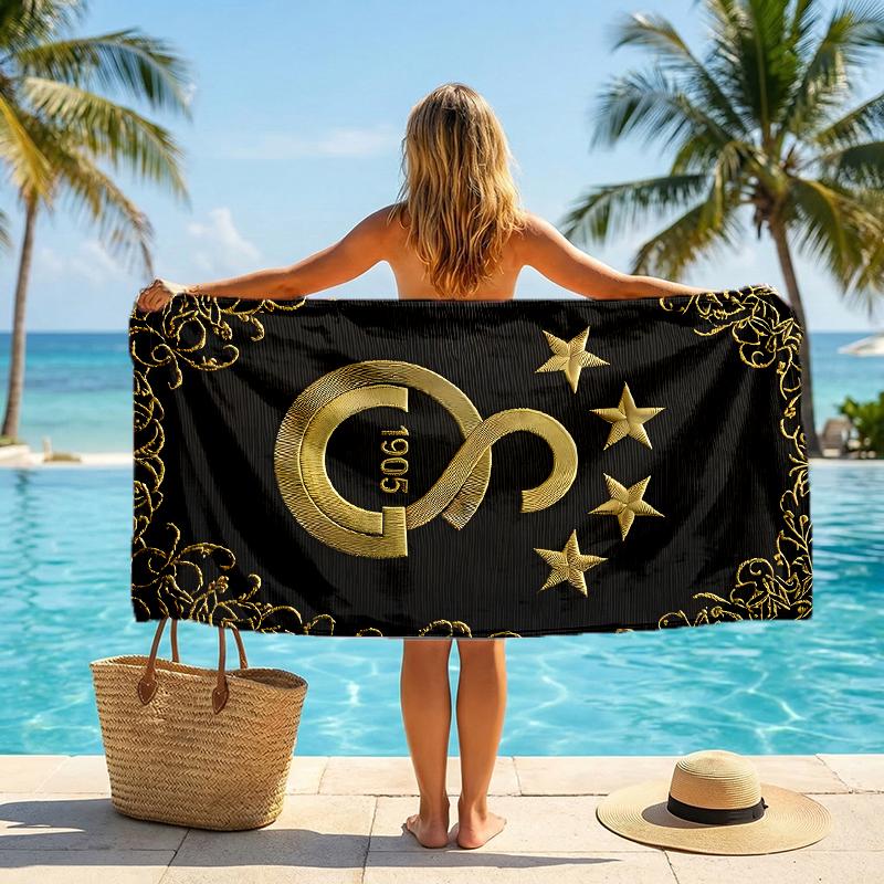Galatasaray Fashion Beach Towel: Ideal for Summer Adventures Soft, absorbent and quick drying suitable for swimming and bathing