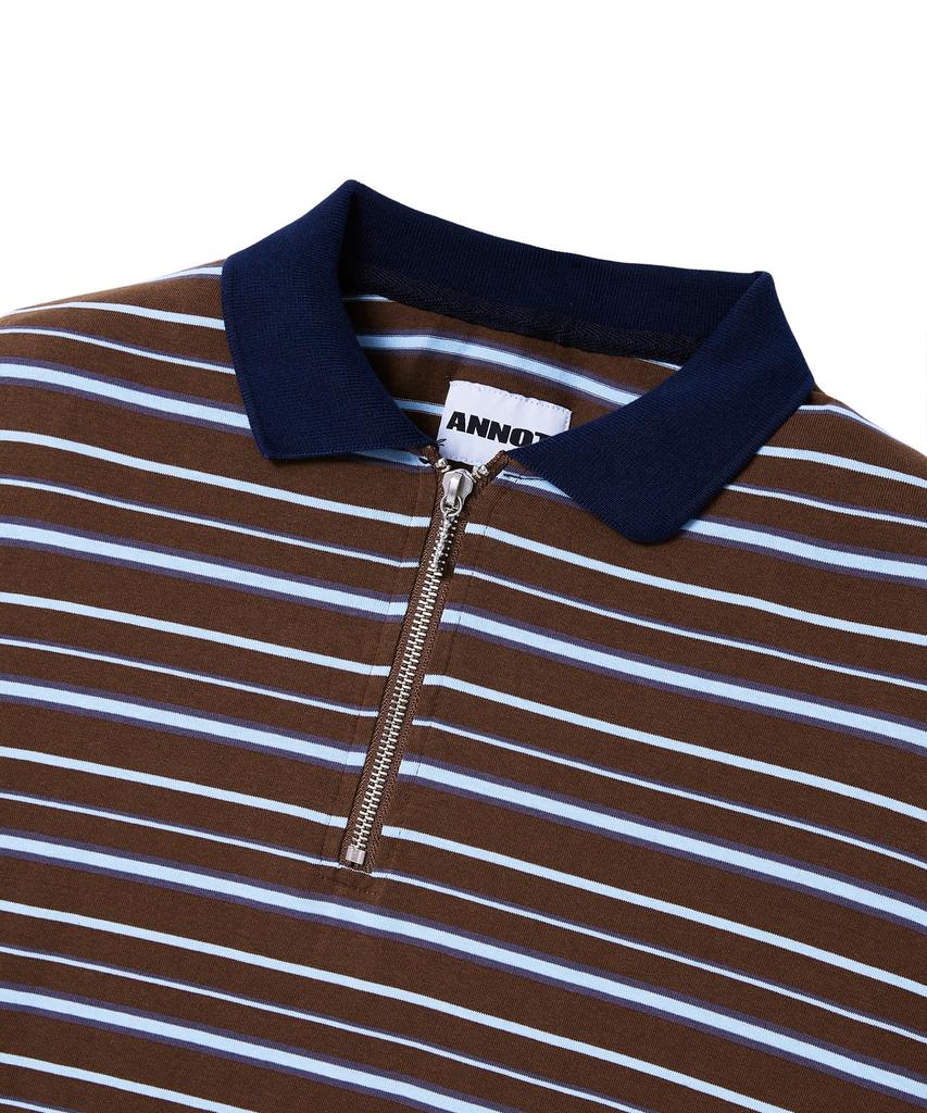 ANNOT Sunny Zip-Up Long Sleeve Brown