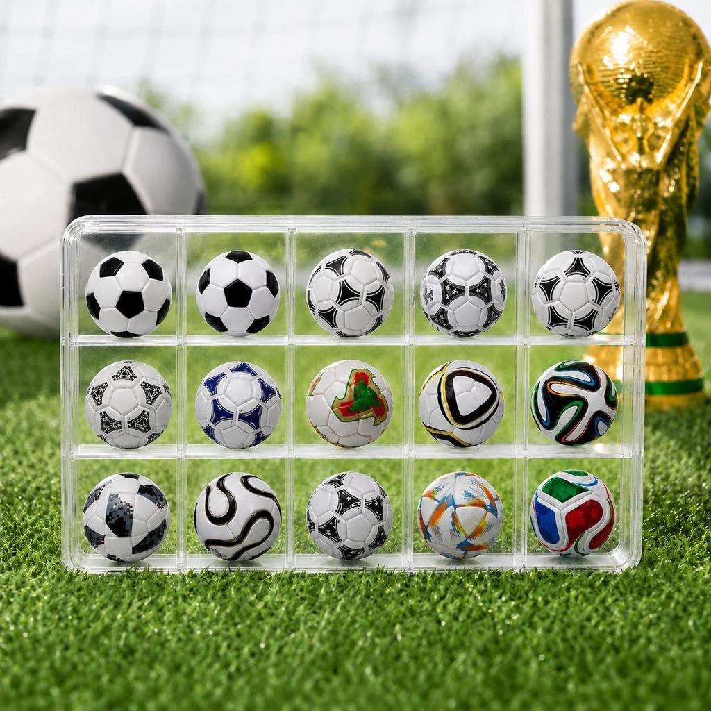 KNK Mini Football Design Evolution Collection Set 1970-2026 Historical Tournament Inspired Soccer Ball Mini Soccer Fans, Sports Enthusiasts