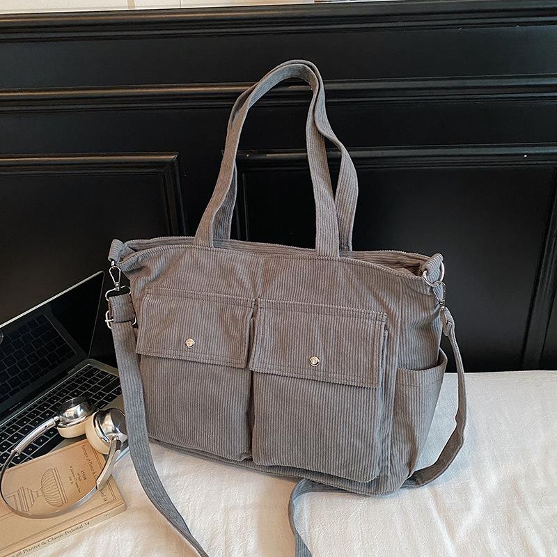 Fashion Commuter Velvet Bag Solid Color Shoulder Tote Bag Women's Casual Versatile Simple Messenger Bag Student Armpit Bag