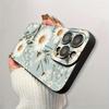 Daisy Flower Pattern Phone Case Suitable for iPhone 17 16 15 14 13 12 11 Pro/Max/Plus Anti Drop and Shockproof