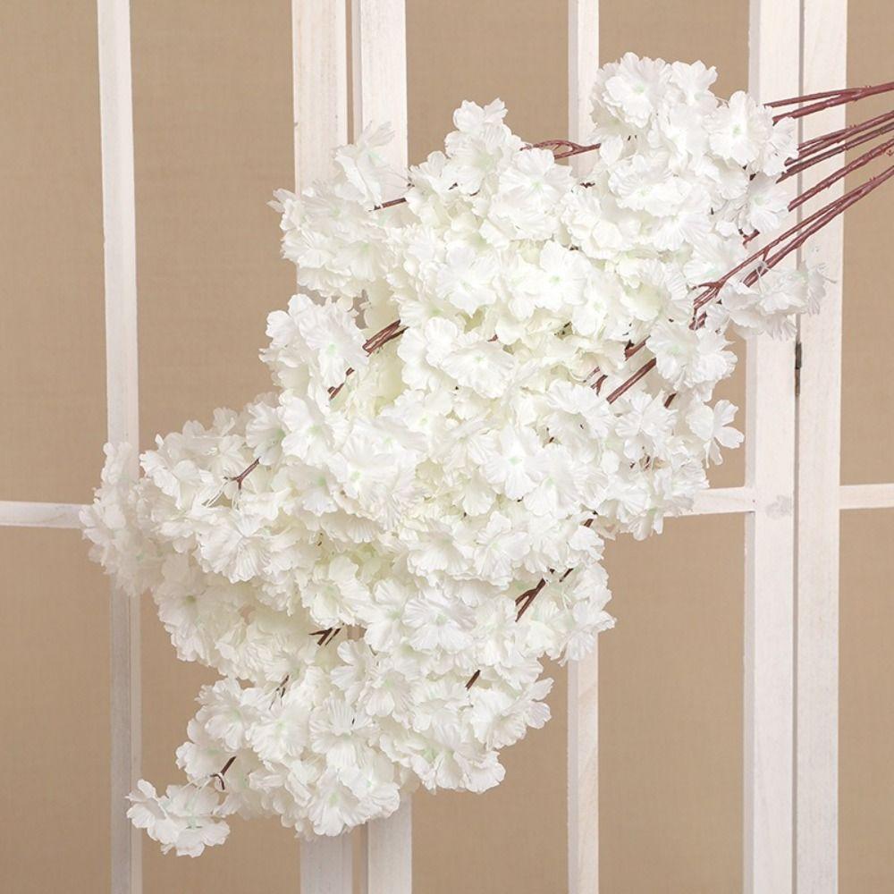 Simulation Branch Artificial Cherry Blossom Multiple Color Encrypted Cherry Artificial Flowers Spring Cherry Vase Ornaments
