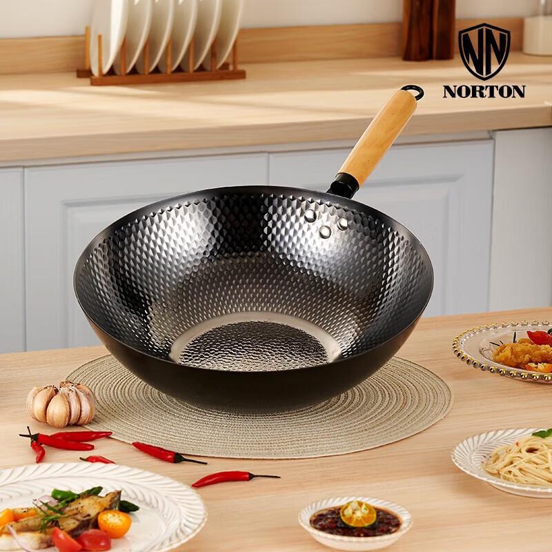NORTON Bach 32cm Refined Iron Wok