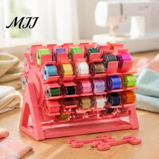 Caja de canilla para máquina de coser, Organizador giratorio de hilo, Soporte sin enredos, Diseño de almacenamiento tipo noria para bordado, Regalo que ahorra espacio para acolchado