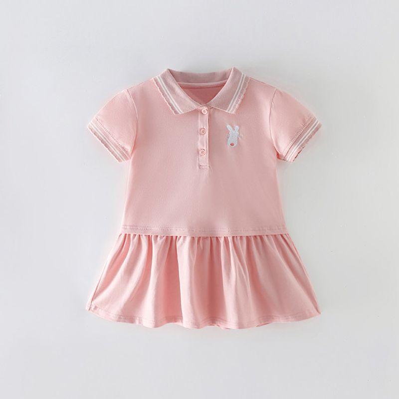 Children's Clothing Xiaofei Summer Fashionable Fashion Short Sleeve Dress