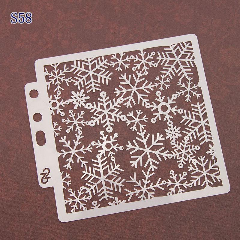 2pcs Pre-tracing Lace Ruler Spray Masking Drawing Masking Hollow Template Spray Pattern
